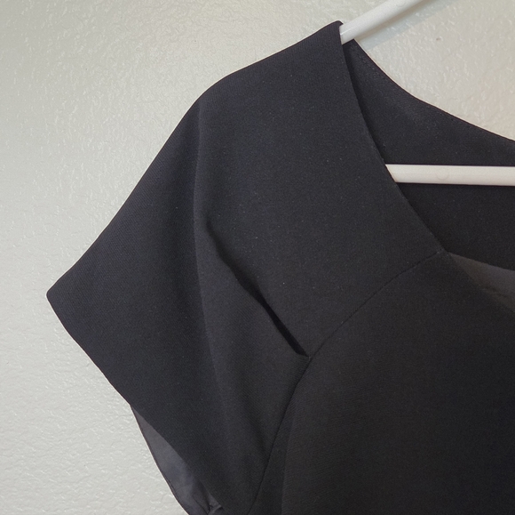 Jones Studio Separates Little Black Dress, Shift With Cap Sleeves, 22W, Like New - Picture 4 of 8